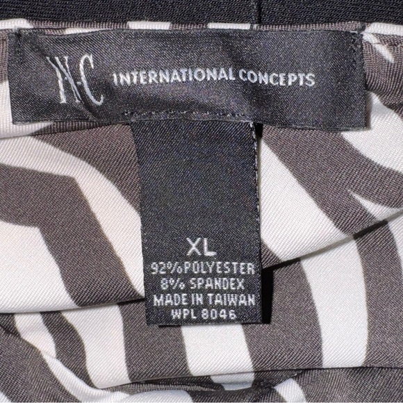 🩵INC international concepts blue & brown and white floral/animal print dress🩵 - Picture 5 of 6